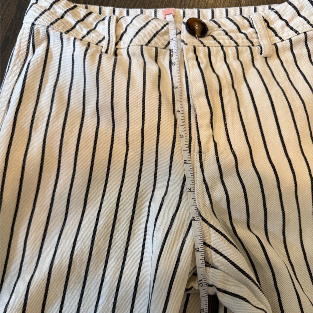 PacSun Striped Cream and Black Denim Pants - Picture 5 of 5